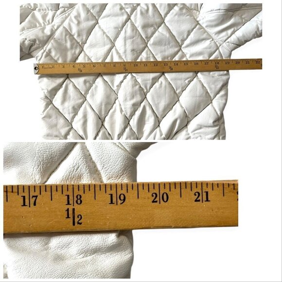 RtA Louisa Vegan Leather Jacket, White, Size S, White, New with tag - Picture 16 of 16